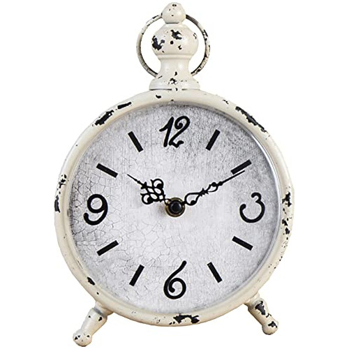 Reloj De Mesa Vintage, Reloj De Escritorio Retro De Hierro C