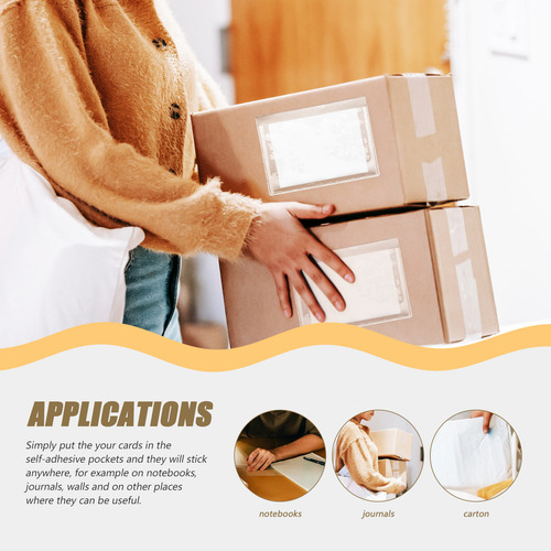 Funda De 30 Etiquetas Para Cajas De Pases, Transparente, Tar