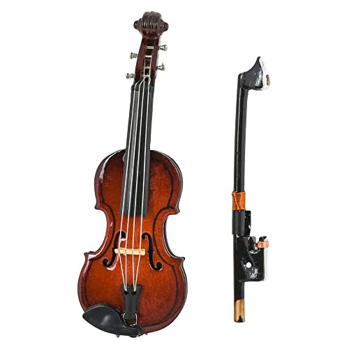 Réplica Miniatura De Instrumento Musical De Violín Es...