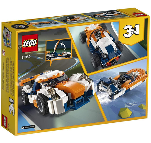 Kit Lego Creator 3en1 Deportivo De Competición Sunset 31089