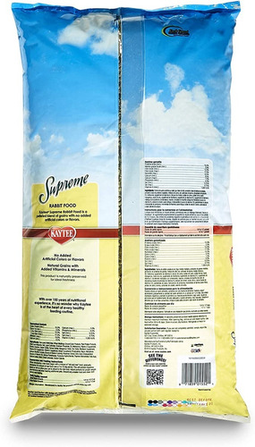 Imagen 3 de 5 de Alimento Kaytee Supreme Conejos 10 Lb / 4,54 Kg