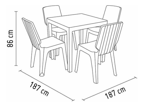 Imagen 6 de 8 de Juego De Comedor Tavarúa 4 Personas