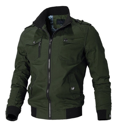 Cazadora Bomber Con Cremallera For Hombre