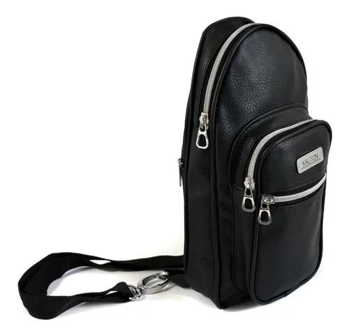 Morral Bandolera Hombre Mochila Cruzada Ecocuero