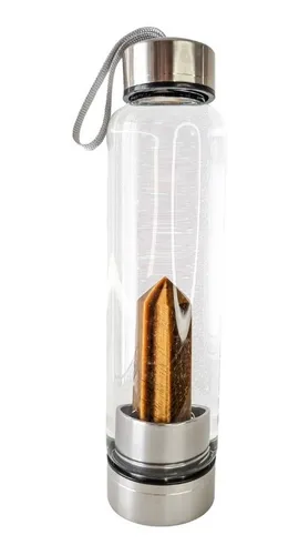 comprar Botella Cuarzo Ojo De Tigre Gemoterapia Elixir Cristal Vidrio