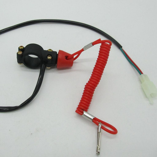 Motocicleta Atv Motor Interruptor De Parada Con Cordón De