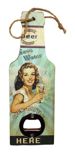 Destapador De Cerveza Modelo Botella Retro Vintage