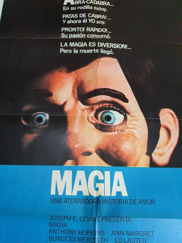 Afiche De Cine Original- Magia- Terror- A 18