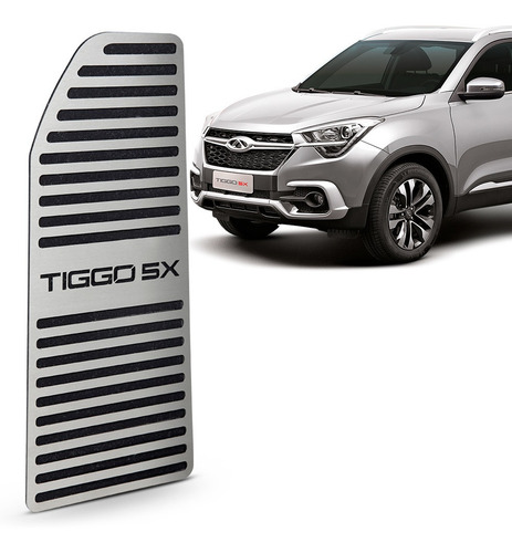 Descanso Pé Aço Inox Tiggo 5x 2019 2020 2021