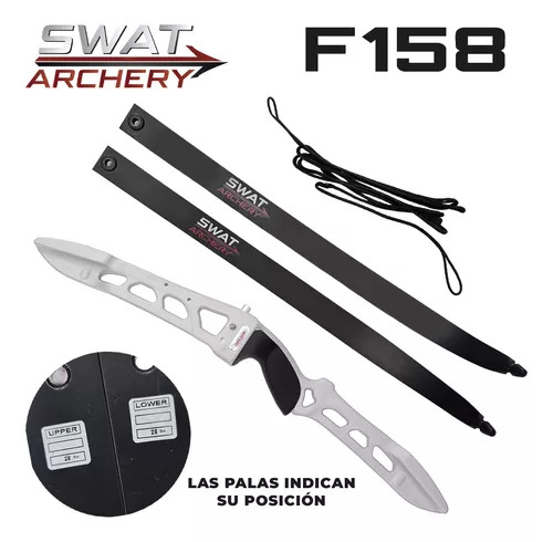 Arco Recurvo Semi Olimpico Swat Archery F158 Blanco
