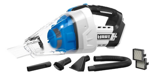 Hart Aspiradora Automotriz Inalámbrica, 20v, Sin Batería Color Blanco y Negro