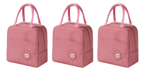 Bolsa Sacola Térmica Lancheira Marmita Academia Passeio, 3 U