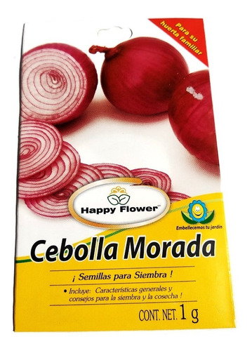 Semillas De Cebolla Mora Flores Felices Huerto Del Hogar 685