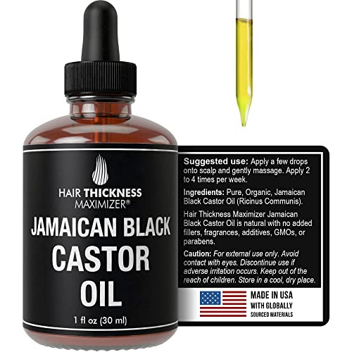 Aceite De Castor Negro De Jamaica Para El Crecimiento Jykks