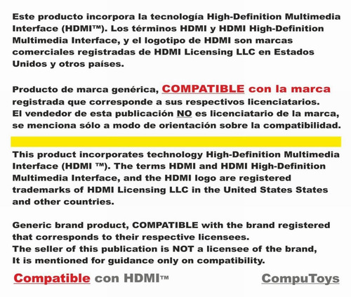 Imagen 7 de 7 de Caja Conversora: Hd A Vga+ Audio+ Hd Ref Htv05 Computoys Sas
