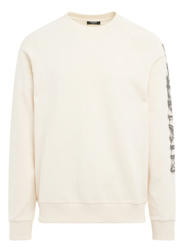 Sudadera Balmain Charcoal Logo Oversized Crewneck Sweatshirt