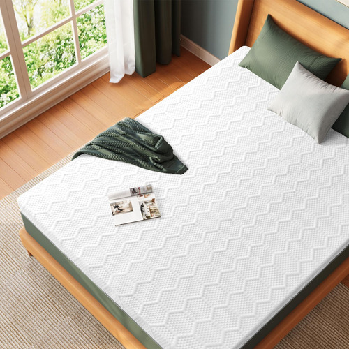 Cubrecolchón King De Espuma Viscoelástica De Gel 10 Cm Blanco Diseño De La Tela Súper King