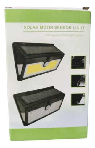 Lampara Para Jardin, Solar Con Sensor De Movimeinto