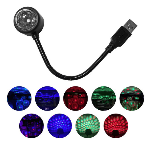 Proyector De Luz Nocturna Usb Marca Sin Especificar Modelo S Color