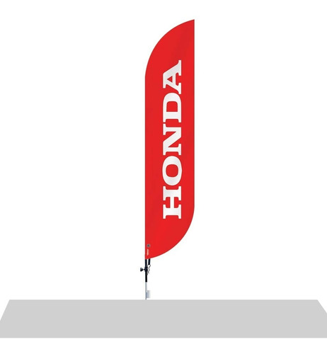 Wind Flag Banner Dupla Face 3m Completo Honda M3