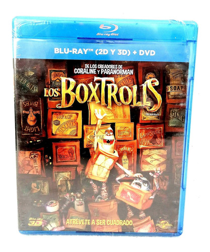 Los Boxtrolls (blu-ray 2d Y 3d+dvd Original 