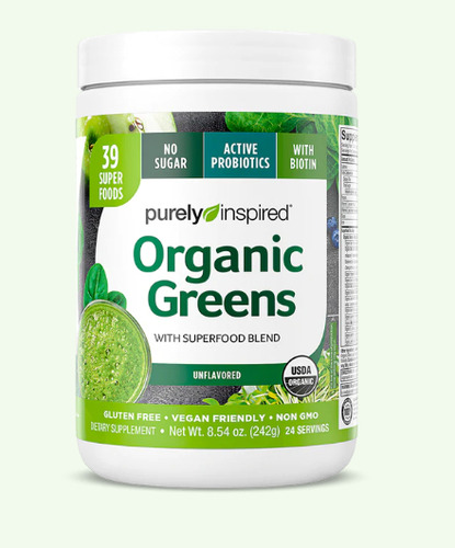 Super Alimento Y Multivitaminico Organic Greens 243gr