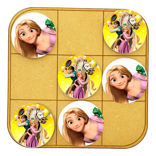 Tateti Rampunzel Flynn Souvenir Cumple Ta-te-ti X30