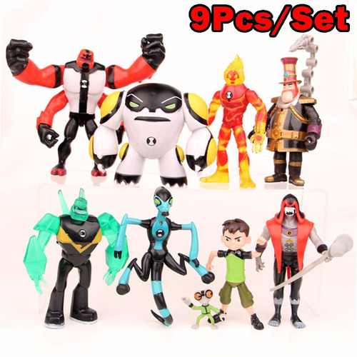 Juego De 9 Adornos Modelo Ben 10 Toys Juguetes Para Muñecas