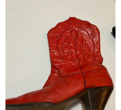 Botas Tejanas De Cuero Españolas N 38