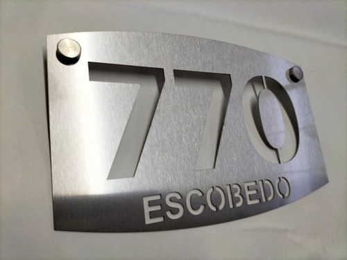 Números Residenciales En Acero Inoxidable