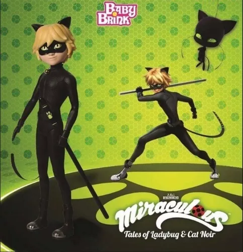 BRINQUEDO BONECO MIRACULOUS CAT NOIR BABY BRINK