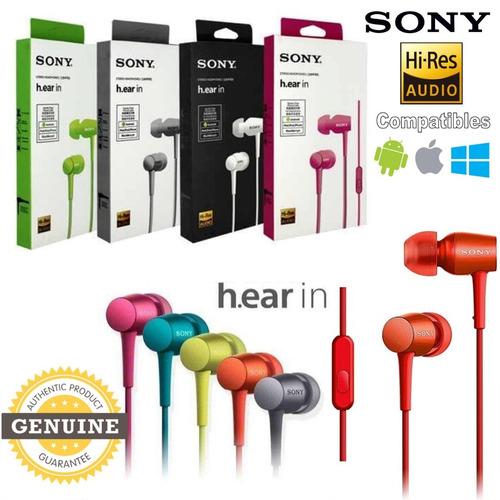 Audífonos Manos Libres Sony Original Mdr Ex15ap Para Celular