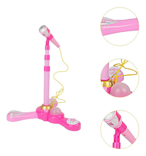 Qa Soporte De Micrófono Para Niños Sing Micrófono Juguete