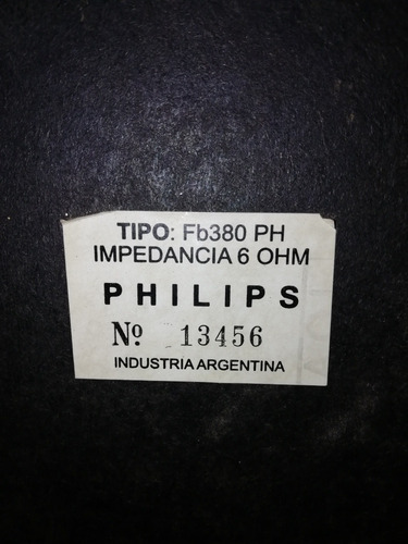 Parlantes Philips (2) Tipo Fb380ph 6 Ohm Liquid Vendo El Par