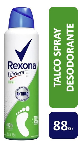 Talco Desodorante Para Pies Rexona Efficient Fresh 