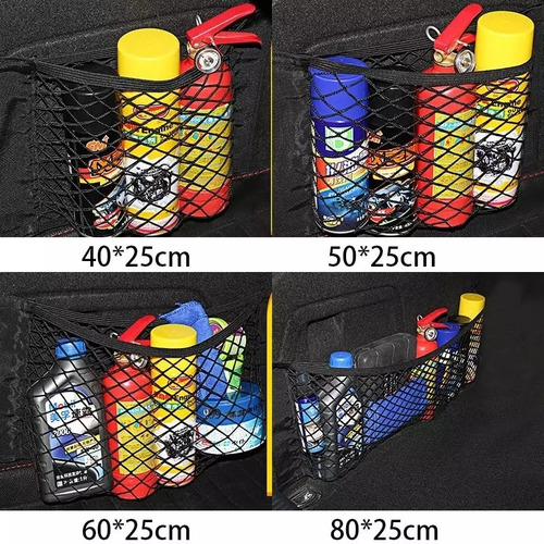 Organizador Bolsillo Almacenaje Meletero Para Auto Velcro