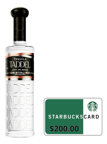 Tequila Taddel Cristalino 1l + Tarjeta De Regalo