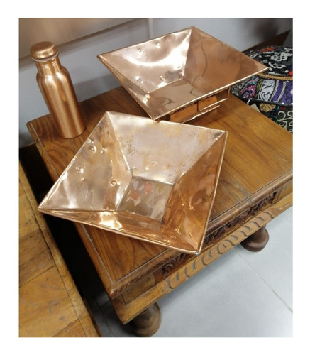 Piramide Invertida De Cobre Para Homaterapia 25x25