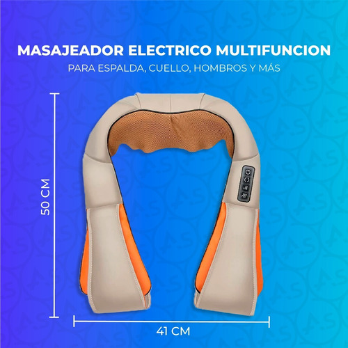 Imagen 2 de 10 de Masajeador Electrico Cervical Cuello Hombros Espalda Pies