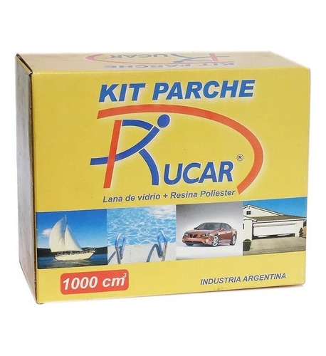 Kit Parche Rucar 1000 Cm3 Lana Vidrio + Resina Poliester Mm