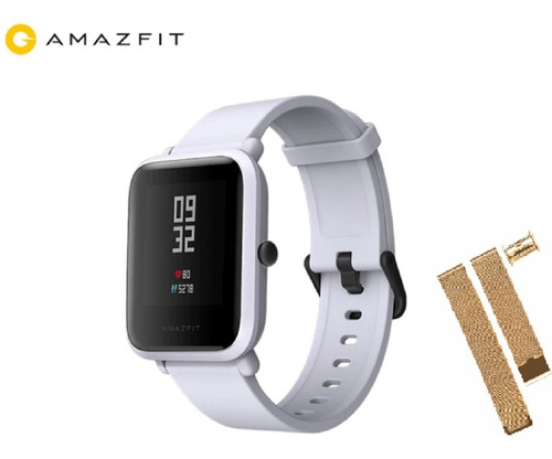 Relógio Amazfit Bip Xiaomi - Gps +pulseira De Aço 