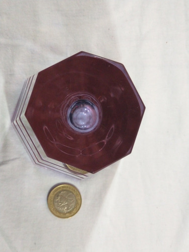 Florero Cristal Cortado Morado (Usado)