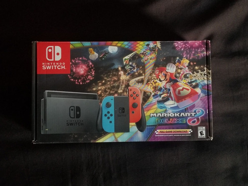 Consola Nintendo Switch Neón 1.1 + Caja Versión Mario Kart (Usado)