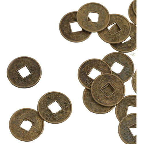 2 De 50pcs Monedas Chinos De Feng Shui Antigua Fortuna I