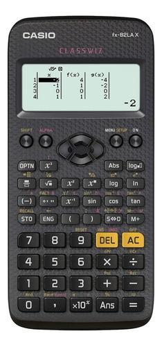 Calculadora Casio Cientifica Fx-82lax-bk Preta-275 Funções Cor Preta