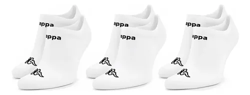 Meias Kappa Kit 3 Pares Sapatilha Soquete Invisível Original Branco 34-38