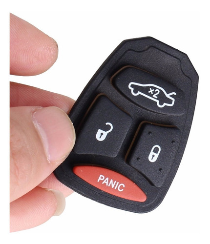 Boton De Goma De La Llave Para Dodge Jeep Chrysler (x 2u)