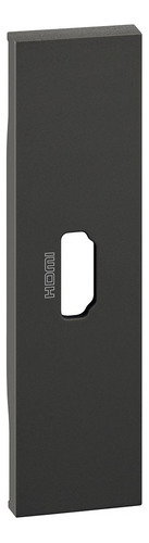 Cubre Tecla 1 Modulo Hdmi Negro Living Now Bticino