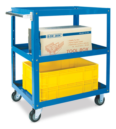 Carro Picking Grande De Acero 3 Bandejas 250kg Sumo / Jumbo