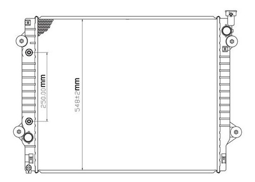 Radiador Tacoma 2015 V6 4.0 Automatico Cdr